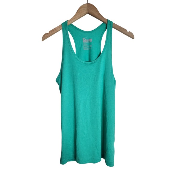 Nike Tops - Nike Dri-Fit Tank Top Womens M Green Running Training Racerback NWT